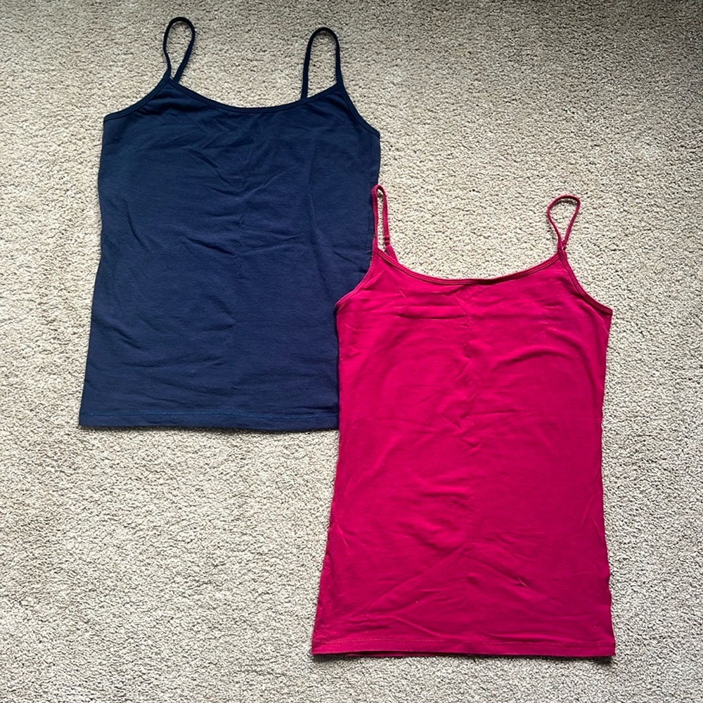 2-pack of blue and red camis